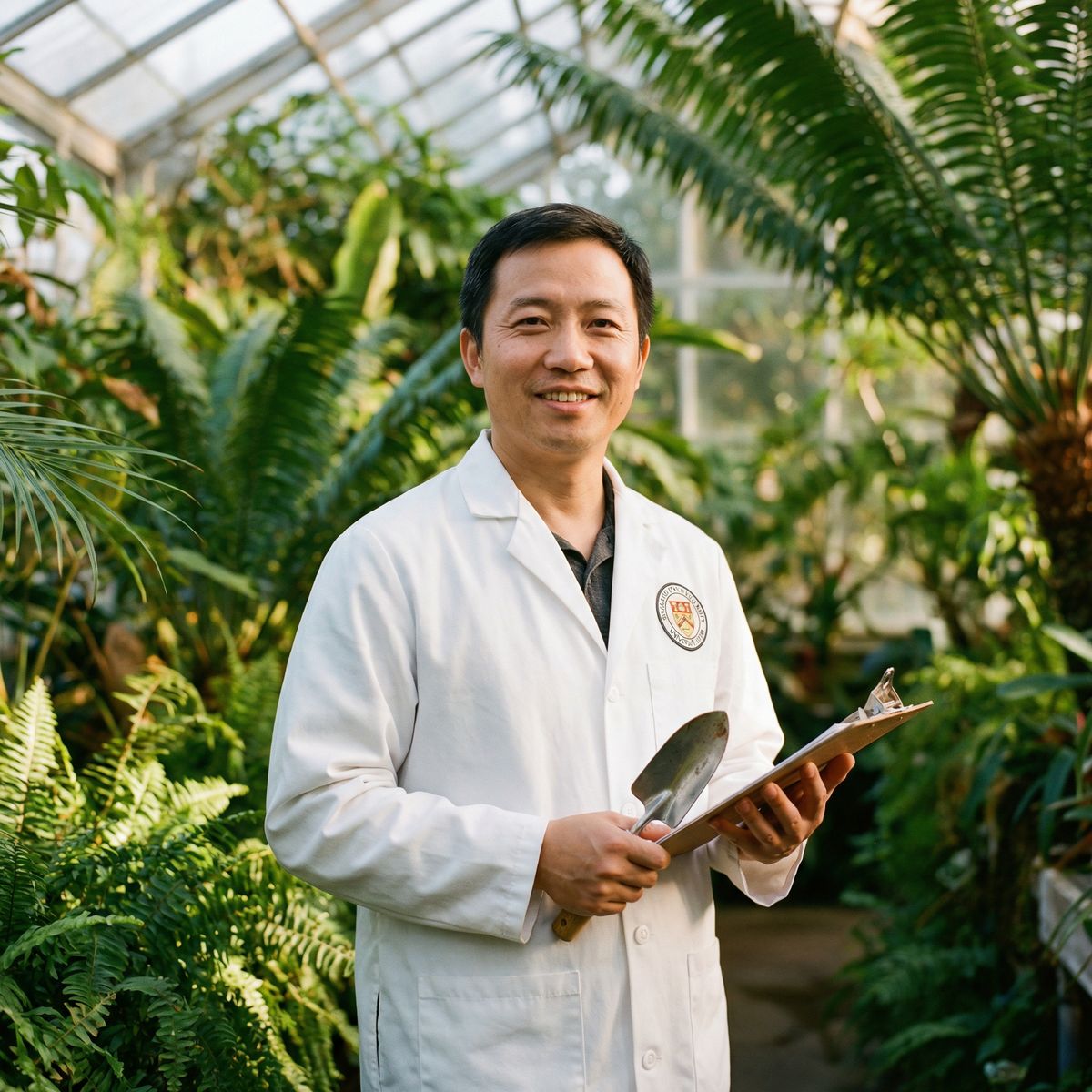 少女萝莉植物专家陈建国